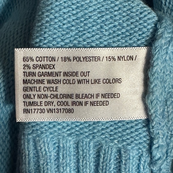 Sky Blue Slouchy, At or Above Waist Button Front Cardigan Wild fable  Me… - Picture 10 of 10